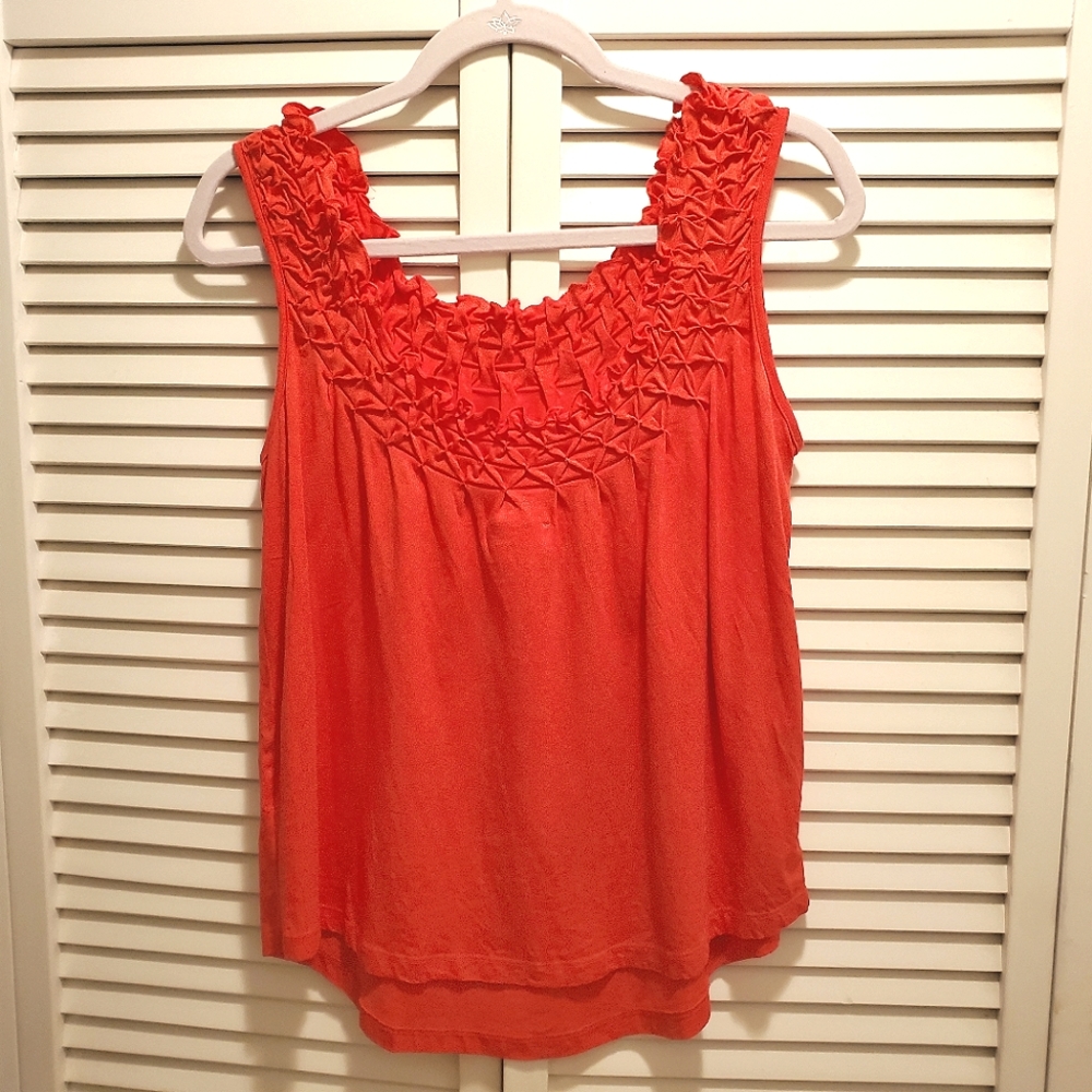 MAEVE Coral Tank Top by Anthropologie,Size S